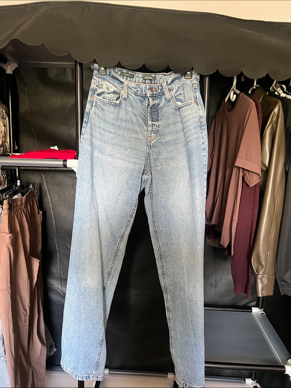 wild fable Light Wash High-Rise Straight Leg Jeans